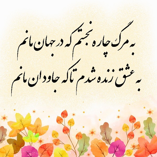 عکس نوشته اشعار شهریار