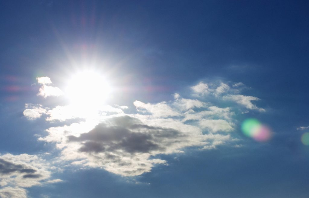 انشا در مورد گفت و گو بین ابر و خورشید