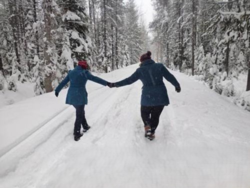 متن عاشقانه زمستانی برای عشقم (جملات رمانتیک برفی برای عشقم)
